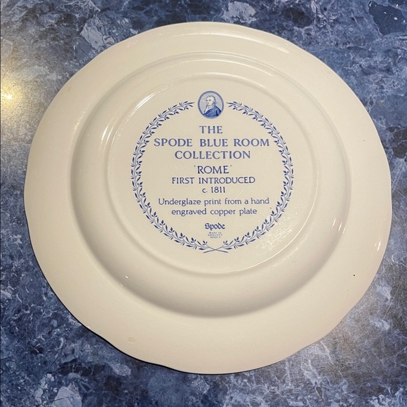 Spode Scenic Blue and White Dinner Plate - Picture 2 of 2